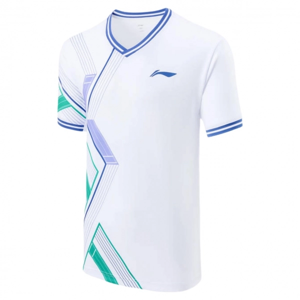 Áo cầu lông Lining A421 nam - Trắng
