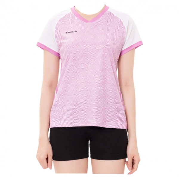 Áo cầu lông Promax AP668 nữ - Trắng tím chính hãng