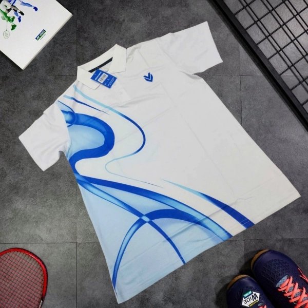 Áo cầu lông Victec AVT07 nam - Trắng