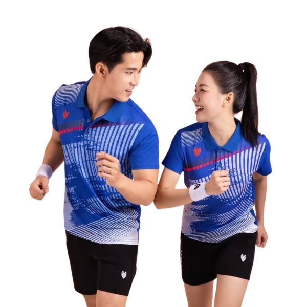 Áo cầu lông Victec AVT12 nam - Xanh đậm