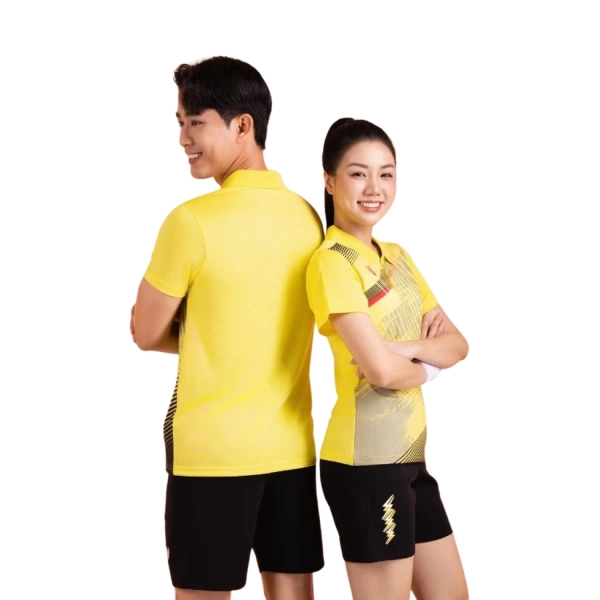 Áo cầu lông Victec AVT12 nữ - Vàng
