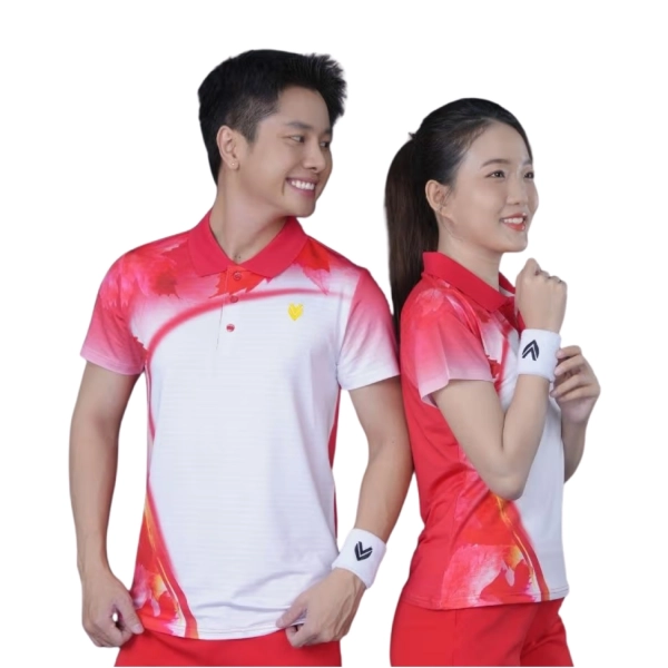 Áo cầu lông Victec FVT01 nữ - Đỏ