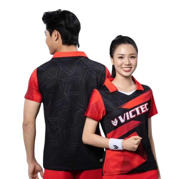 Áo cầu lông Victec Twist BAV01 nữ - Đỏ