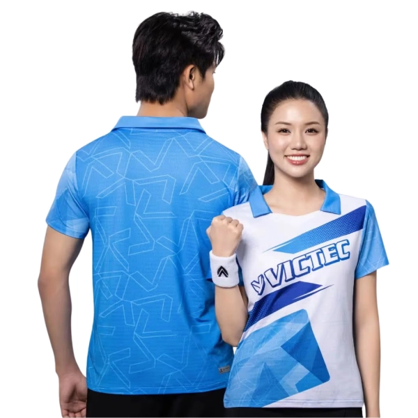 Áo cầu lông Victec Twist BAV01 nữ - Xanh nhạt