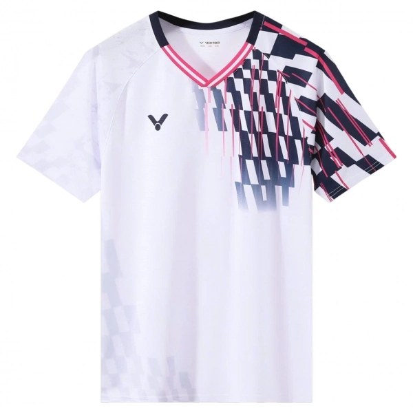 Áo cầu lông Victor 2118 Nam - Trắng đen