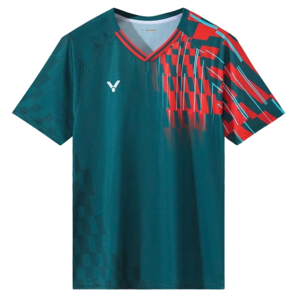 Áo cầu lông Victor 2118 Nữ - Xanh đỏ