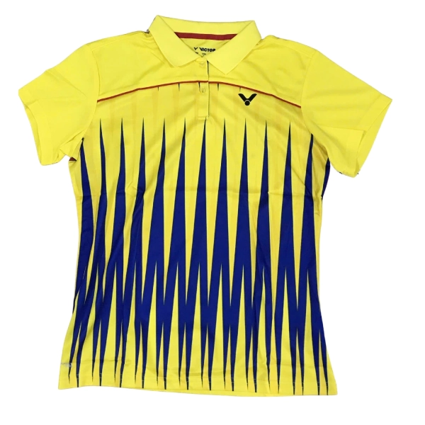 Áo cầu lông Victor S-6607E - Vàng xanh chính hãng