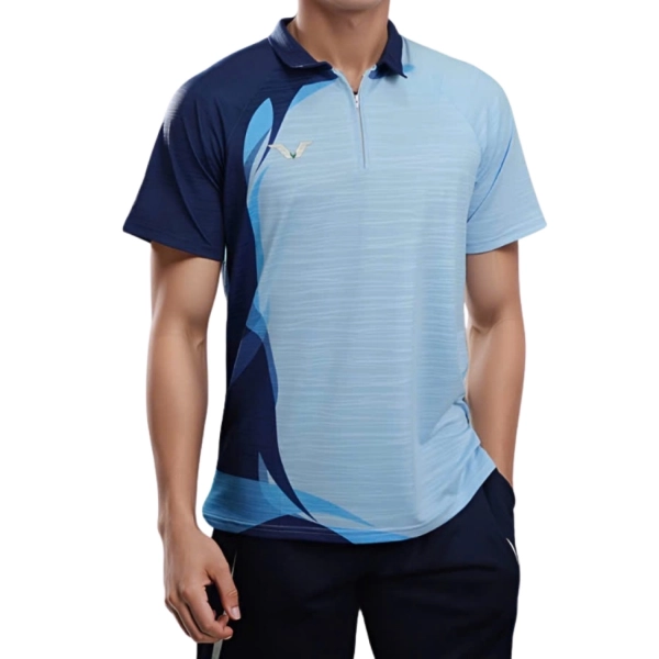 Áo cầu lông Vina Authentic AVP84 nam - Xanh biển chính hãng