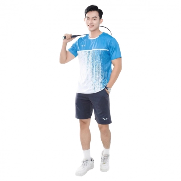 Áo cầu lông Vina Authentic AVT64 nam - Xanh chính hãng