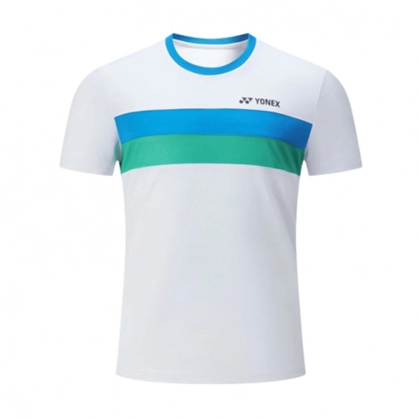 Áo cầu lông Yonex 1001 nam - Trắng xanh