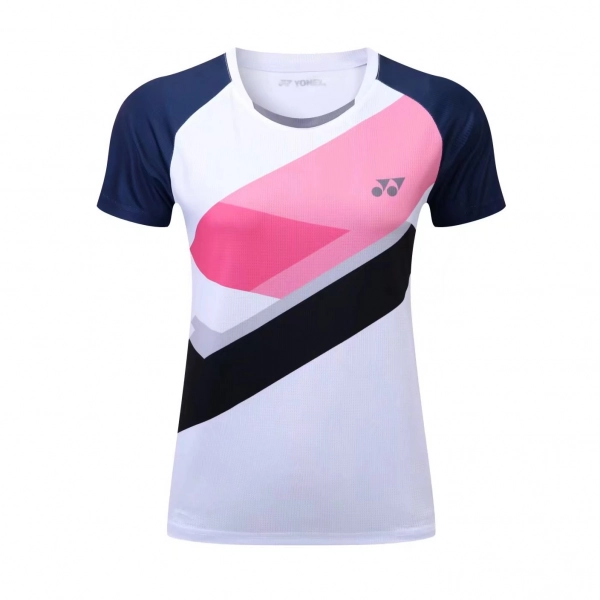 Áo cầu lông Yonex 6263 nữ - Trắng xanh