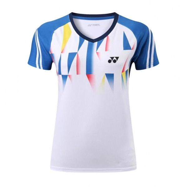 Áo cầu lông Yonex 6274 nữ - Trắng xanh biển