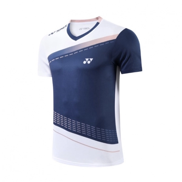 Áo cầu lông Yonex 6295 Nam - Trắng Xanh Navy