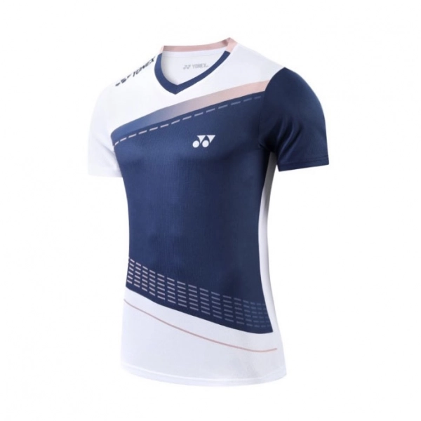 Áo cầu lông Yonex 6295 Nữ - Trắng Xanh Navy