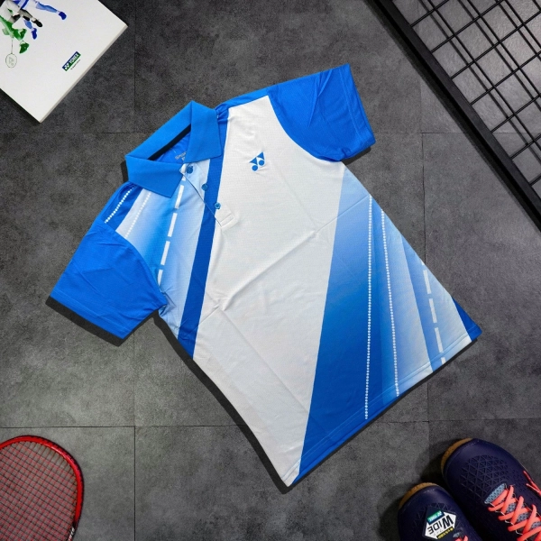 Áo Cầu Lông Yonex A27 Nam - Trắng Xanh