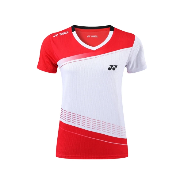 Áo cầu lông Yonex TC23047 Nữ - Trắng Đỏ