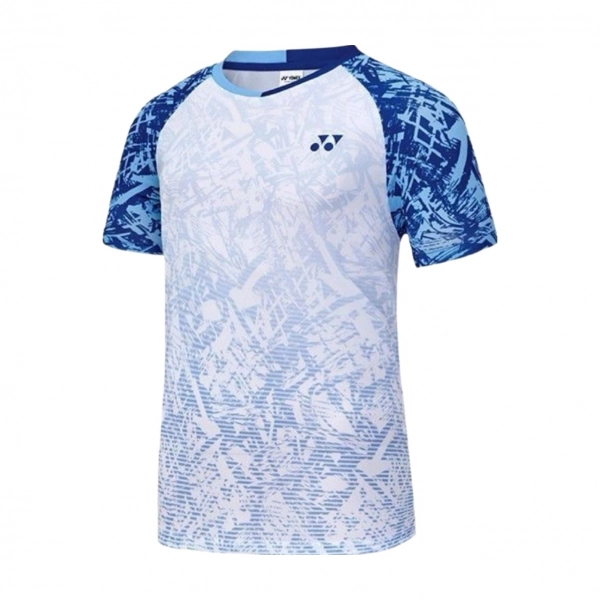 Áo cầu lông Yonex VM1051 nam - Trắng xanh