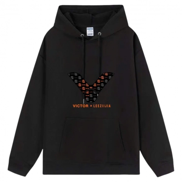 Áo hoodie lót bông Victor Vic01 - Đen