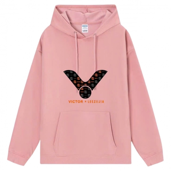 Áo hoodie lót bông Victor Vic01 - Hồng