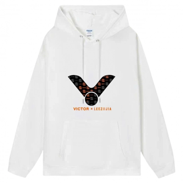 Áo hoodie lót bông Victor Vic01 - Trắng