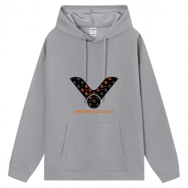 Áo hoodie lót bông Victor Vic01 - Xám