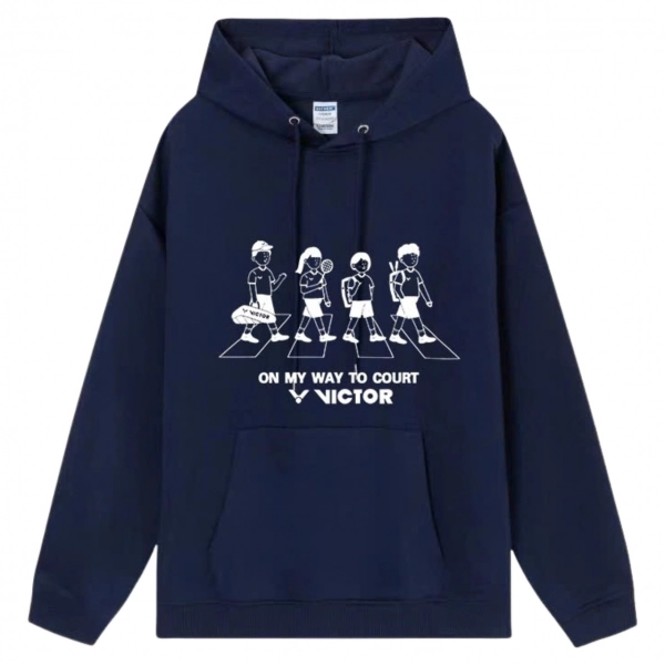 Áo hoodie lót bông Victor Vic02 - Xanh Than