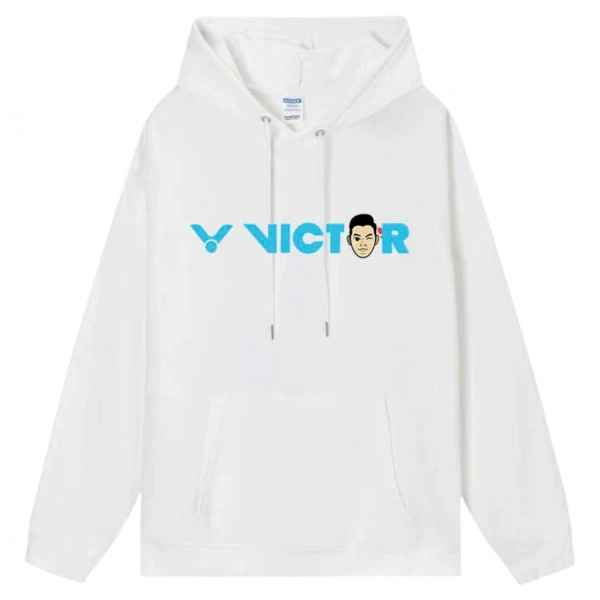 Áo hoodie lót bông Victor Vic03 - Trắng