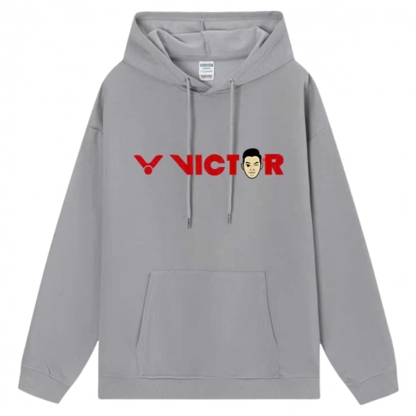 Áo hoodie lót bông Victor Vic03 - Xám