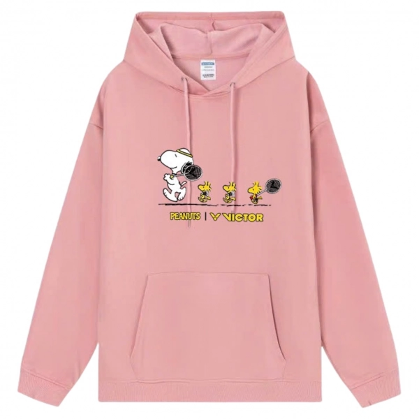 Áo hoodie lót bông Victor Vic04 - Hồng