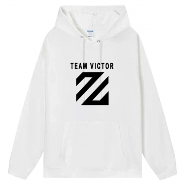 Áo hoodie lót bông Victor Vic05 - Trắng