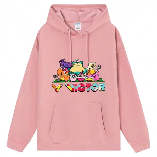 Áo hoodie lót bông Victor Vic06 - Hồng