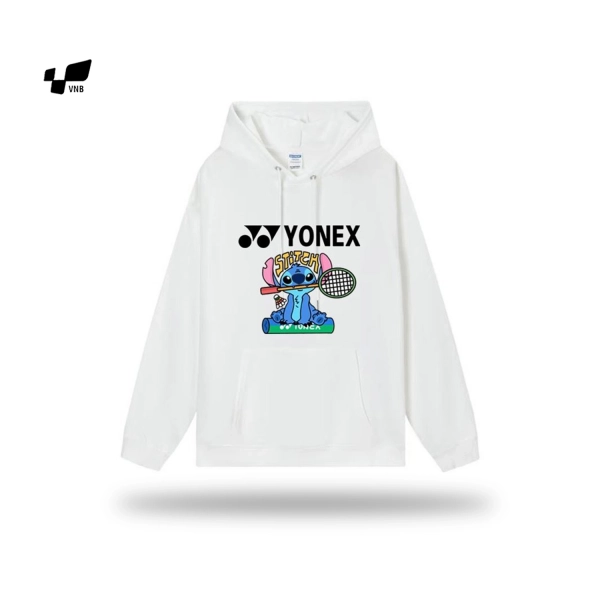 Áo hoodie lót bông Yonex Stitch - Trắng