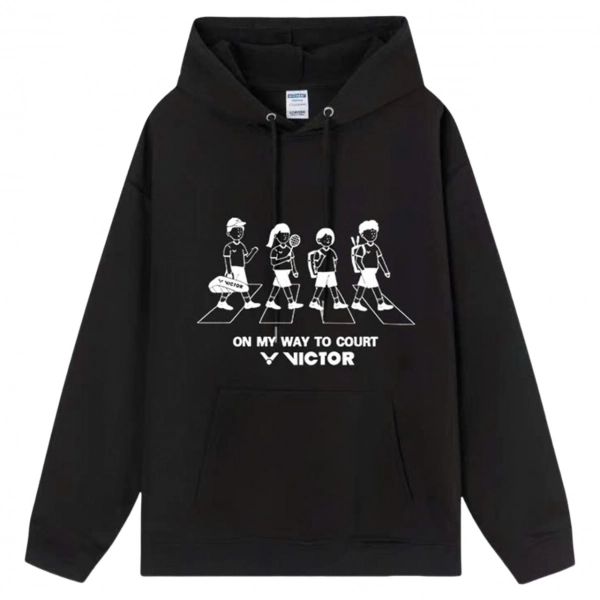 Áo Hoodie Victor VIC01 - Đen