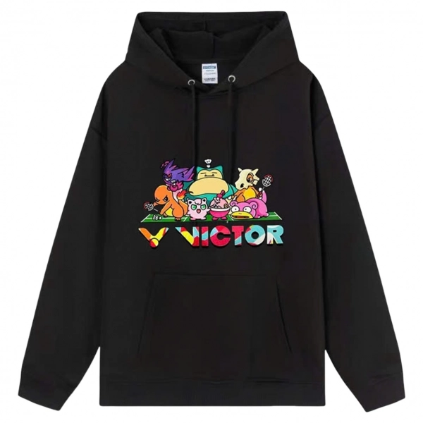 Áo Hoodie Victor VIC02 - Đen