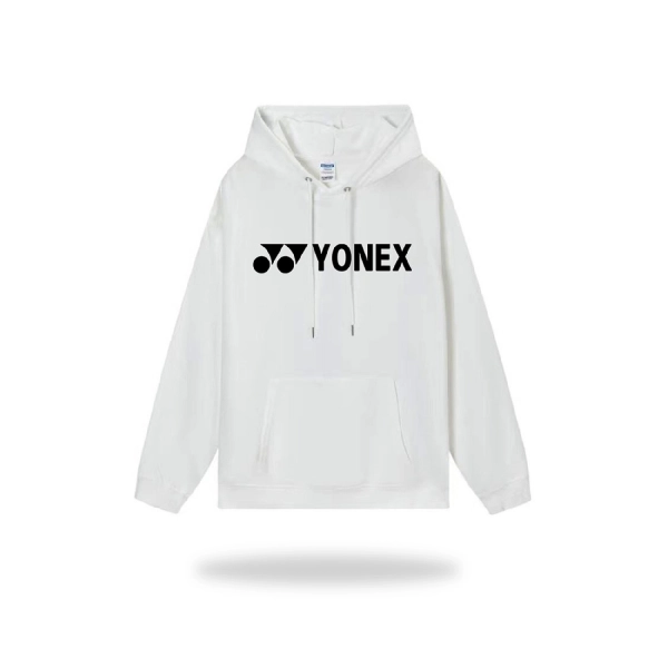 Áo hoodie Yonex logo chữ - Trắng