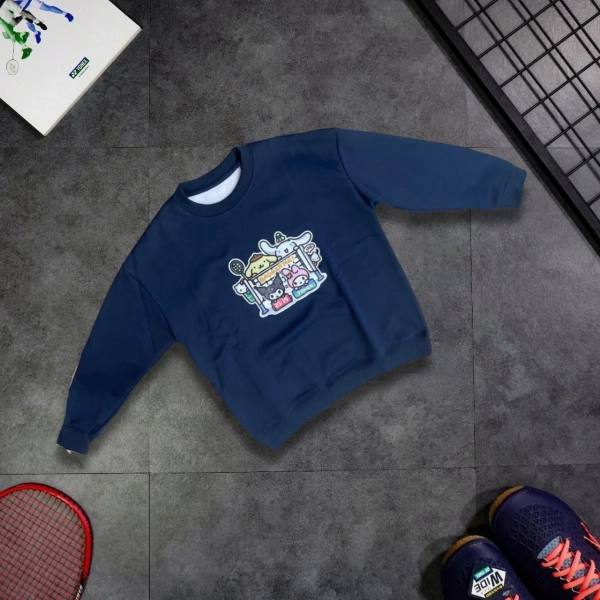 Áo Nỉ Lót Bông Tay Dài Yonex YY16-X - Xanh  Đen