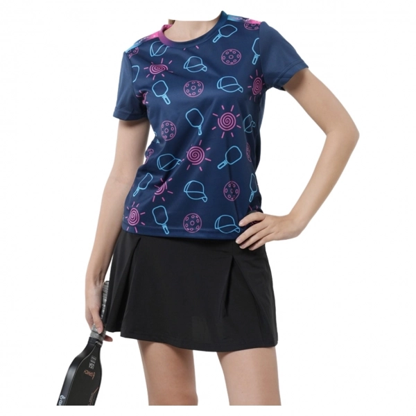 Áo Pickleball Kaiwin Cross nữ - Xanh đen chính hãng