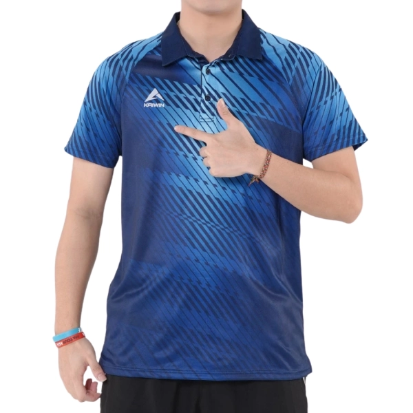 Áo Pickleball Kaiwin Forward nam - Xanh đen chính hãng
