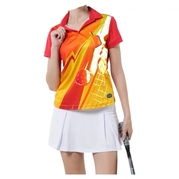 Áo Pickleball Kaiwin Slice nữ - Đỏ chính hãng