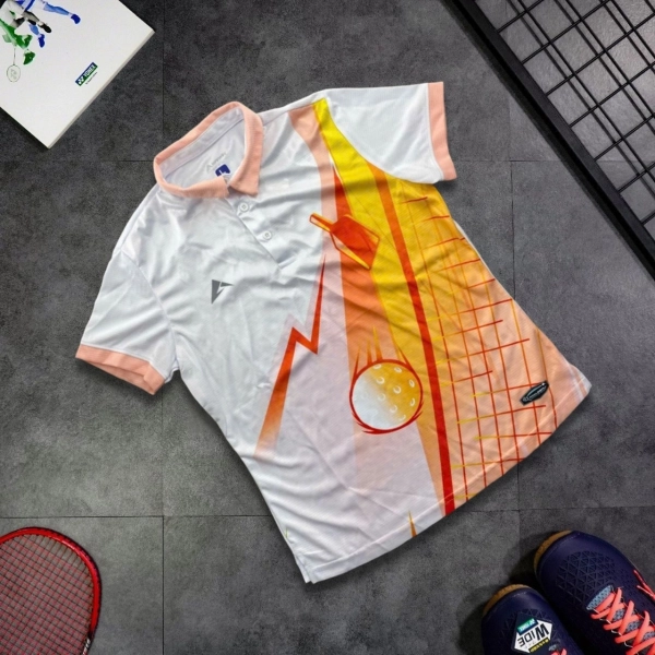 Áo Pickleball Kaiwin Slice Nữ - Trắng hồng chính hãng