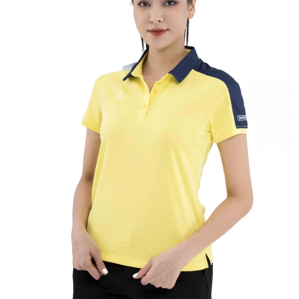 Áo Tennis Donex Pro AC-3684 Nữ Vàng phối Navy chính hãng