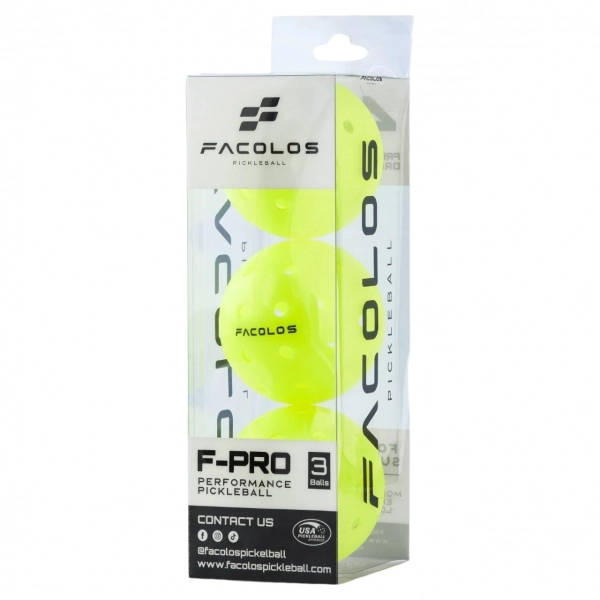 Bóng Pickleball Facolos F-Pro Performance (Hộp 3 quả)