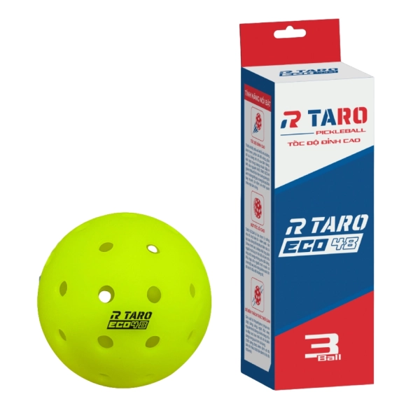 Bóng Pickleball Taro Eco 48 (Hộp 3 quả)