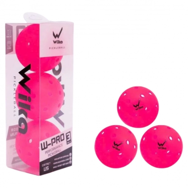 Bóng Pickleball Wika W-Pro chính hãng (Hộp 3 quả)