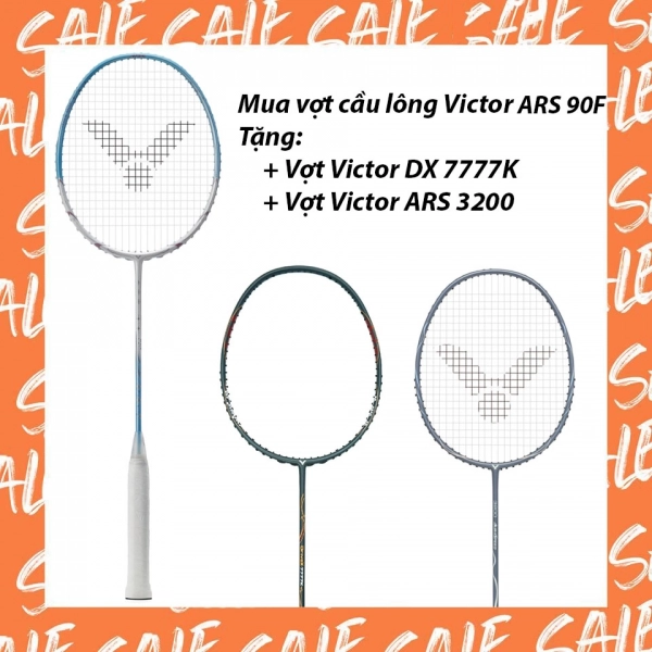 Combo Mua Vợt cầu lông Victor ARS 90F tặng Vợt Victor DX 7777 + Vợt Victor ARS 3200