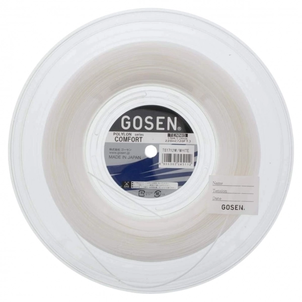 Cước tennis Gosen Polylon Comfort 17 cuộn 220M  chính hãng (TS1712W)