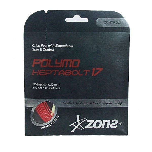 Cước Tennis Zons Polymo Heptabolt 17 Đỏ (Sợi)