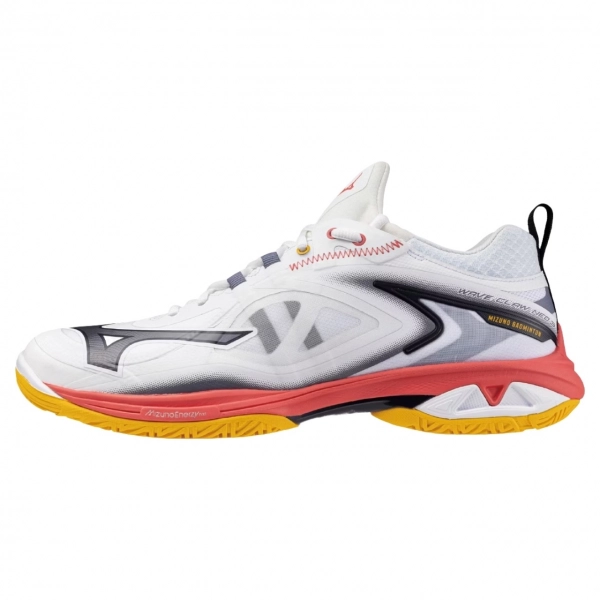 Giày cầu lông Mizuno Wave Claw Neo 3 - Trắng xanh hồng chính hãng (71GA247325)