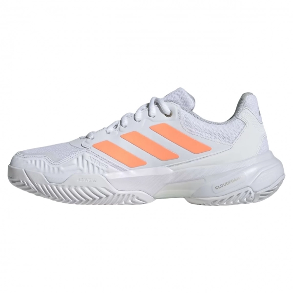 Giày Pickleball Adidas Courtjam Control 3 - White orange chính hãng (JR1788)