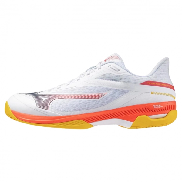 Giày Pickleball Mizuno Wave Exceed Court Ac - Trắng cam chính hãng (61GA251860)